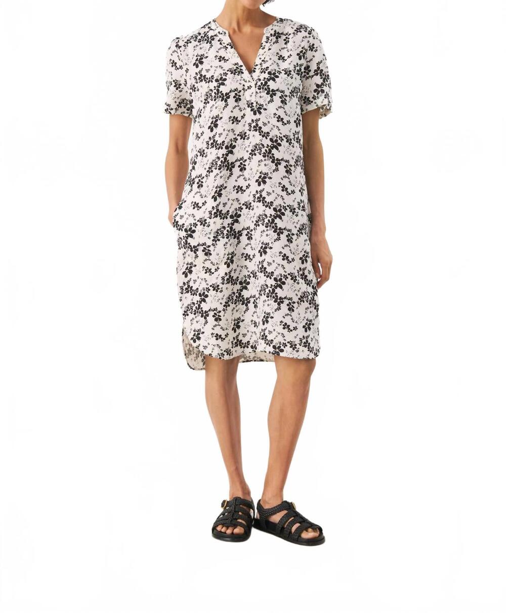 NEW PART TWO women's aminase dress in black flower print